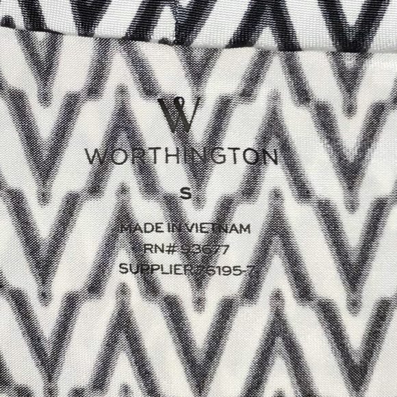 Sleeveless black and white top - Picture 3 of 5